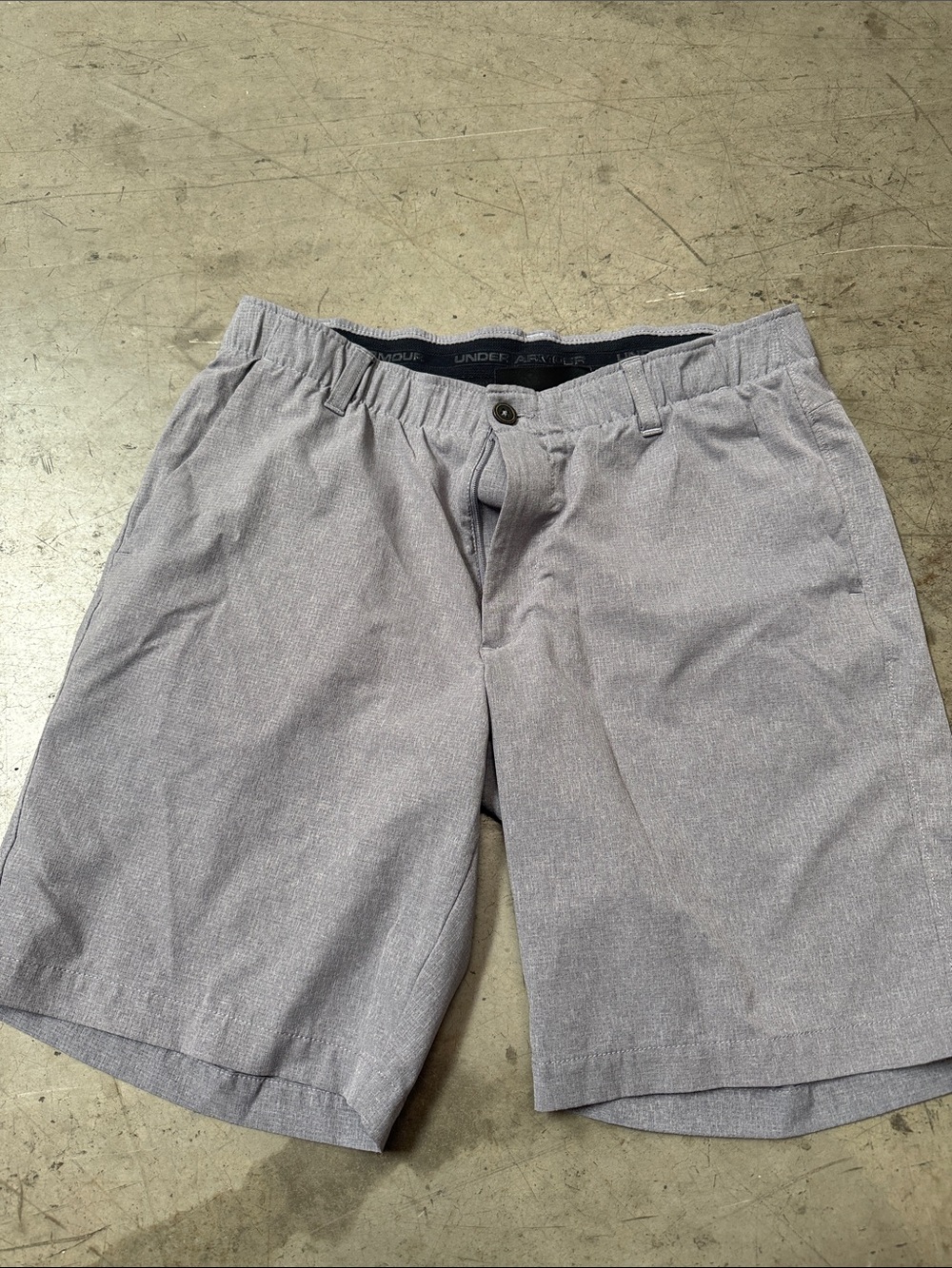 Under Armour Men's Light Gray Flat Front Shorts